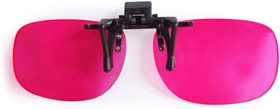 Red-Green Color Blind Glasses Clip-on - Glasses for Colorblind People to See Color - Give You Life Changing - Outdoor and Indoor Use - Red