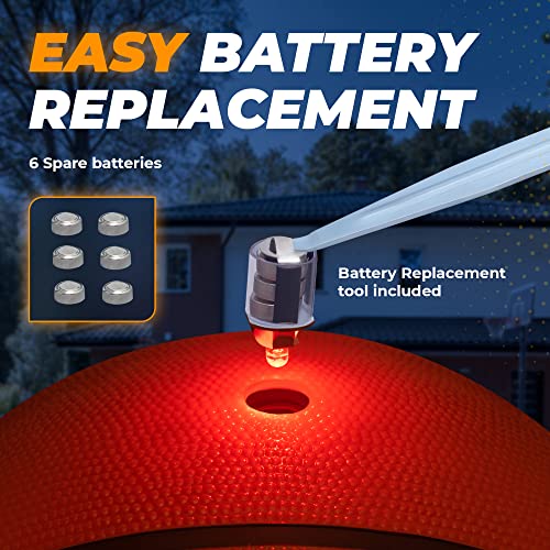 Nightmatch Premium Led Light Up Basketball - Perfect Glow In The Dark Basketball Size 7 & Size 5 With 2 Leds, 8 Batteries & 1 Pump - Glow Basketball With Water Resistance - Birthday Gifts For Kids #TOP6