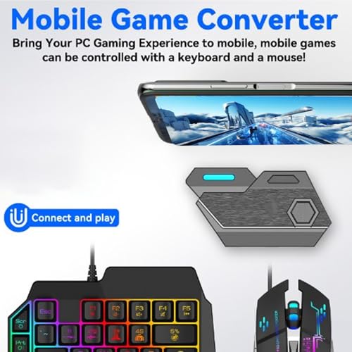 Teclado Gamer VBESTLIFEtrekd8hc0p Cableado RGB miniatura 5