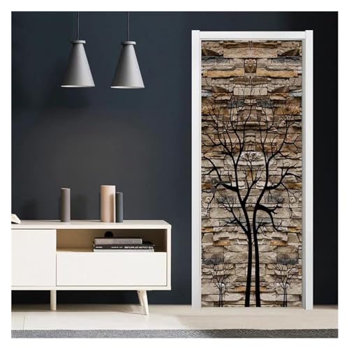 Autocollant mural auto-adhésif et sticker de porte 3D PVC - 2