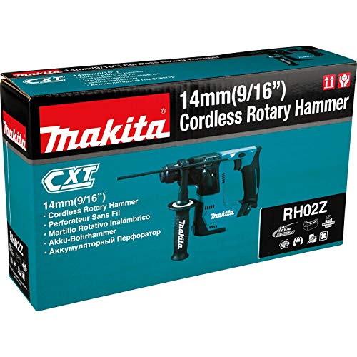 Makita Rh02Z 12V Max Cxt Lithium-Ion Cordless 9/16" Rotary Hammer, Accepts Sds-Plus Bits, Tool Only #TOP7