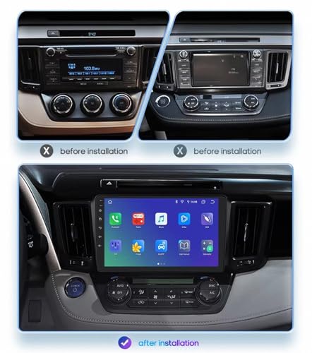 Radio para Toyota RAV4 con cámara trasera para aparcar de forma segura 2