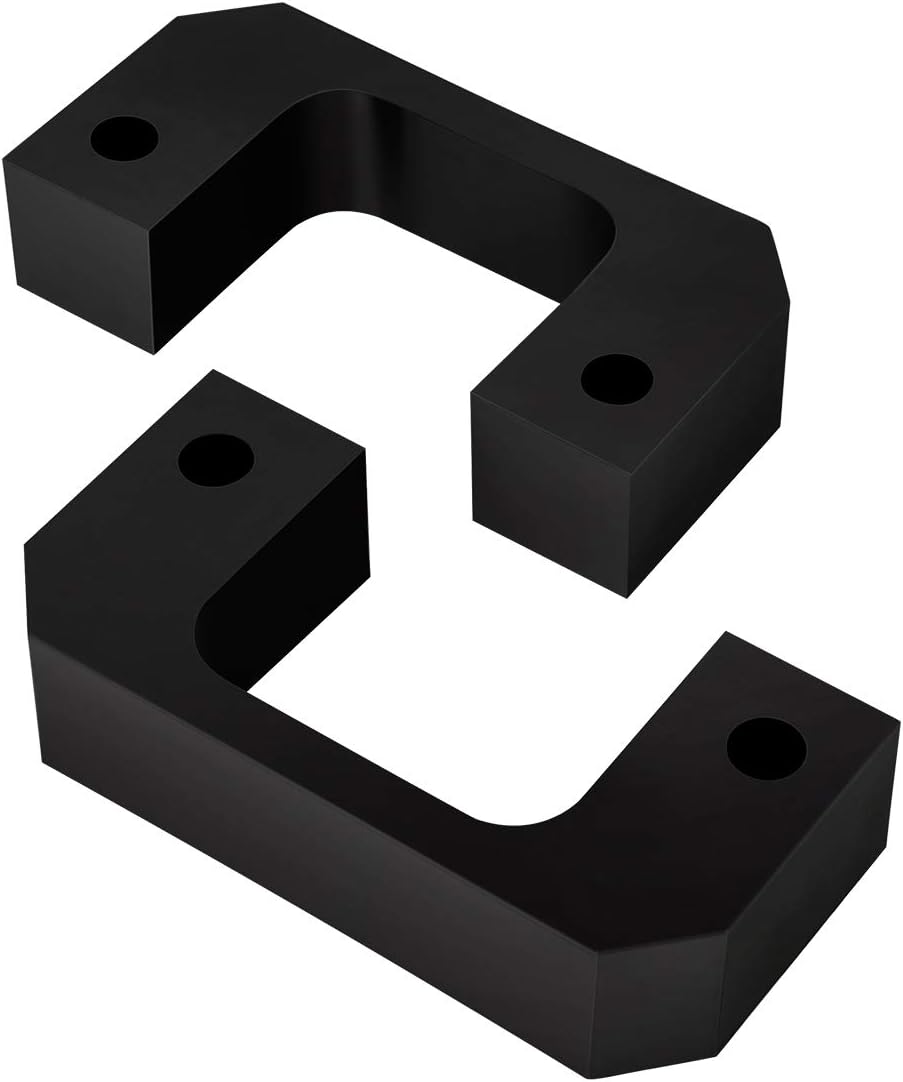 Supreme Suspensions - Front Leveling Kit for 2007-2024 Chevrolet Silverado 1500 and GMC Sierra 1500 (6-Lug) 1" Front Lift High-Density Delrin Bottom Strut Spacers