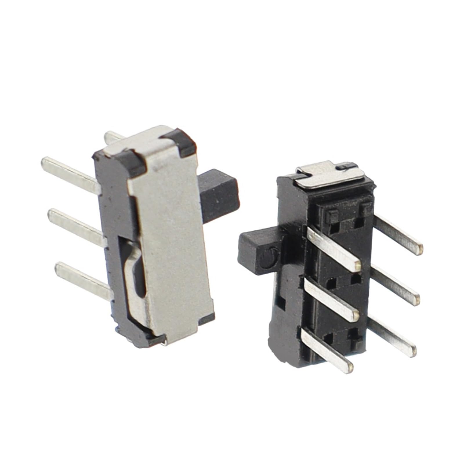 Interruptor de pie 50 interruptores deslizantes táctiles Miniatura de 6 Pines, Color Negro, con inserción Directa, for Seis pies