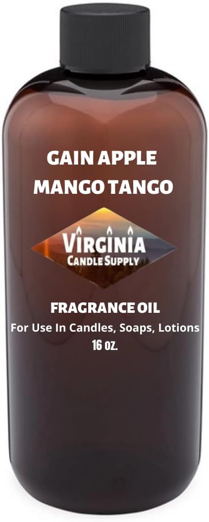 Gainy Apple Mango Type Fragrance Oil (Our Version of The Brand Name) (16 oz Bottle) for Candle Making, Soap Making, Tart Making, Room Sprays, Lotions, Car Fresheners, Slime, Bath Bombs, Warmers……