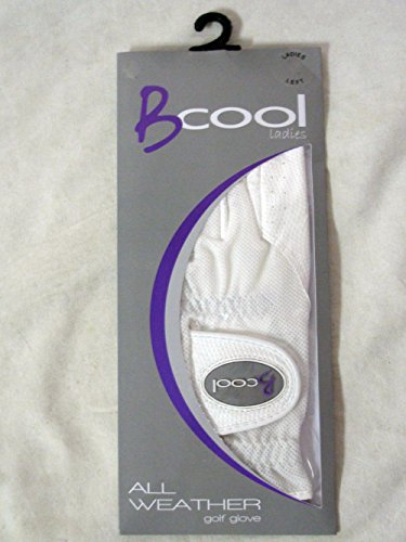 Quality Sports B Cool All Weather Golf Glove (White, Left, Medium, Ladies)