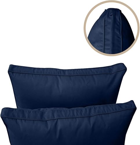 Miniatura 5 de *Solo funda*-Fundas de almohada estilo 1 para sofá cama al aire libre con ribete ribeteado Queen AD101
