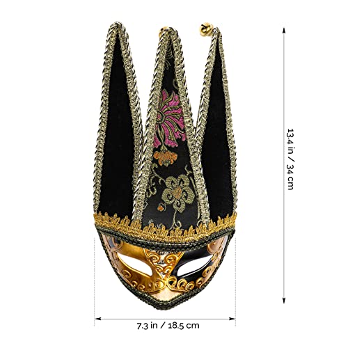 Abaodam Máscara De De Máscaras Estilo Veneziano Máscara De Bobo Da Corte Para Fantasias De Carnaval