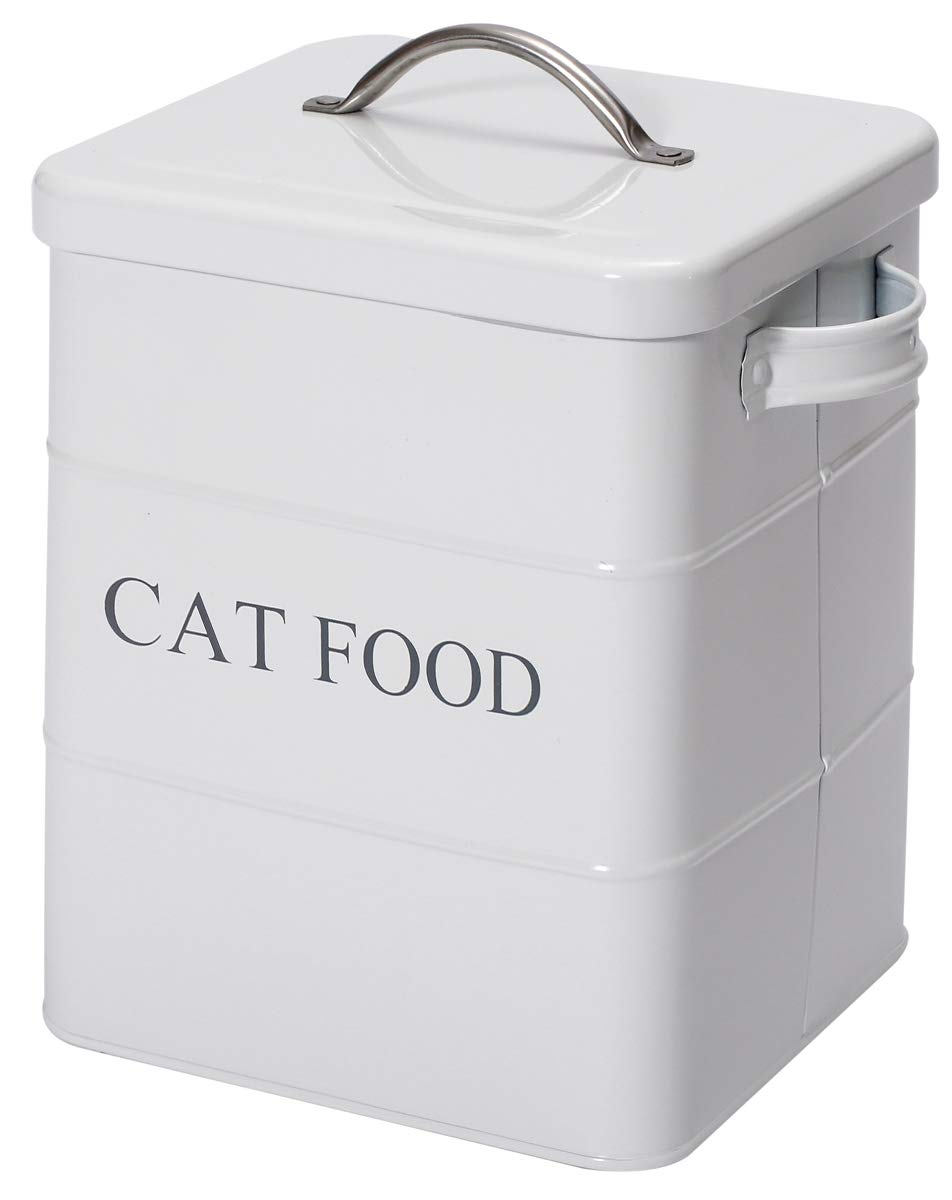 Buy Geyecete airtight CAT Treat container bin and CAT Food Storage Tin