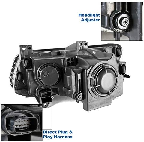 LED DRL Projector Headlight Headlamp Lamp Chrome Passenger Side For 2011-2014 Chrysler 300