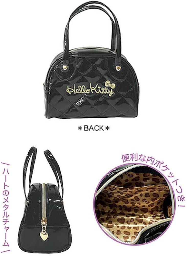 サンリオ　ハローキティ　エナメル　ミニボストン　キルティング バッグ Amazon | ティーシーピー ハローキティ エナメル ミニボストン