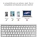 immagine 2OMOTON Tastiera Bluetooth Wireless per iPad - Ultrasottile con Supporto Estraibile - Compatibile con iPad PRO, iPad Air, iPad Mini e Tutti i Tablet Apple [Bianco]