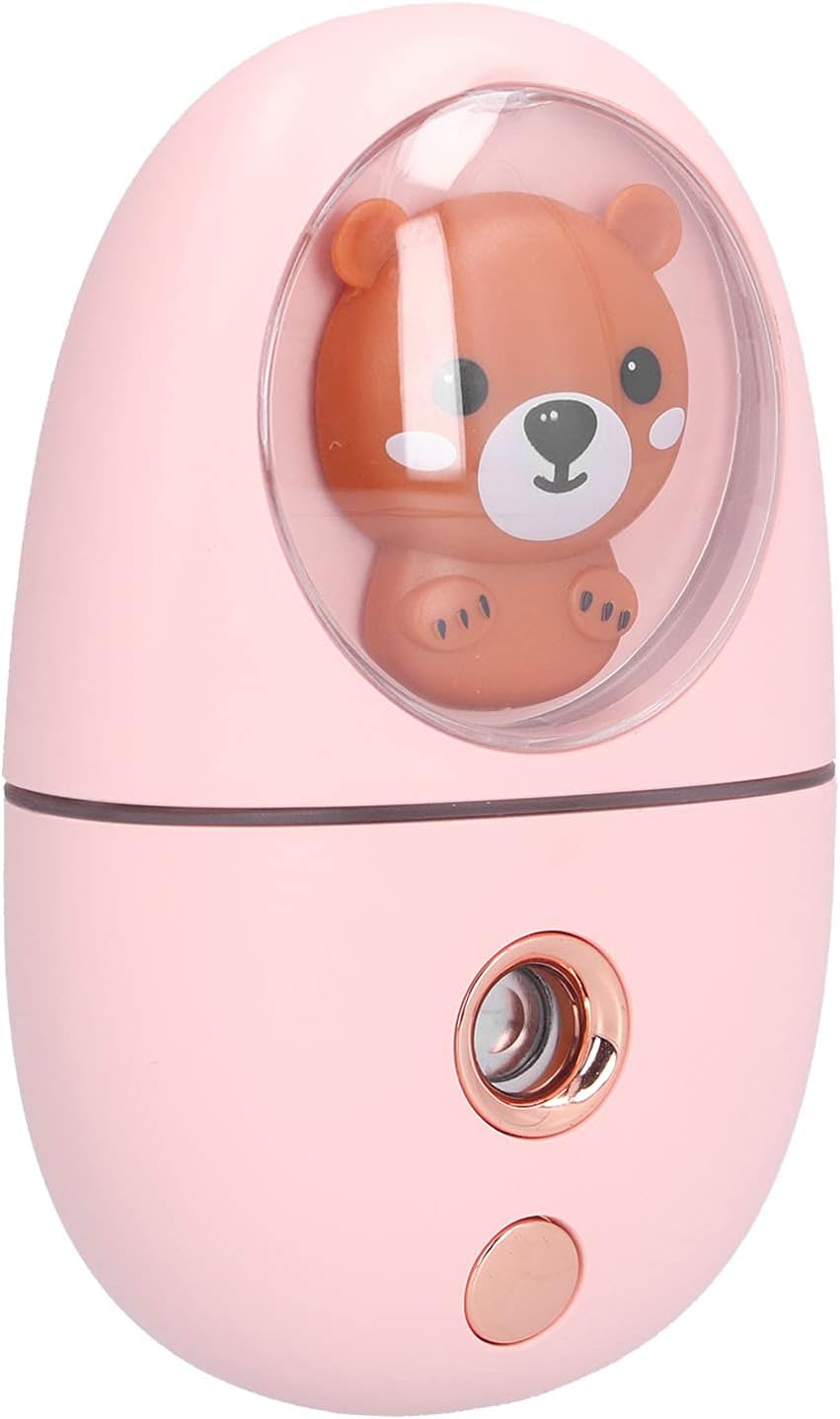 Mist Sprayer Lightweight Beauty Device Pink Facial Steamer, Elegant Family and Friends, 35ml Water Tank for Smart and Comfortable Life