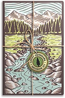 Great Outdoors Notebook Set: (Nature Notebooks, Books about the Outdoors)