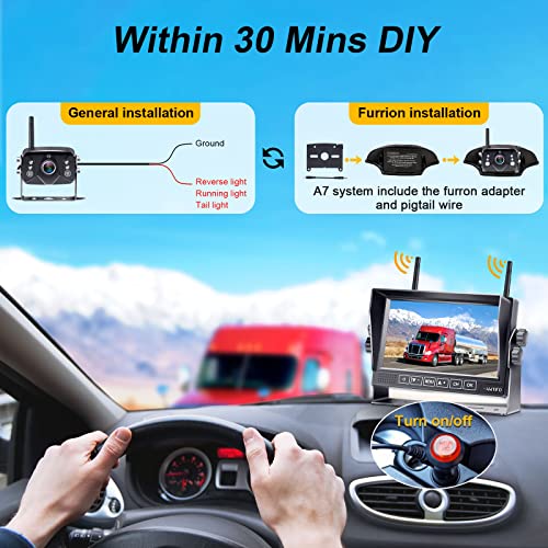 AMTIFO A7 HD 1080P Digital Wireless Backup Camera