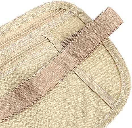 Miniatura 6 de Cinturón de dinero mejorado para viajes, bolsa de seguridad RFID oculta antirrobo para pasaporte, cangurera para hombres y mujeres, regalo de