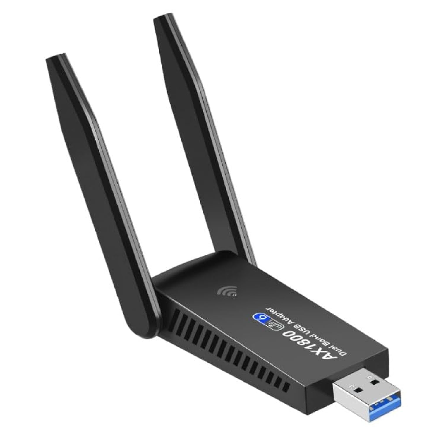 WiFi6 AX1800 WiFi Adapter USB 3.0 1800Mbps Wireless Network Card Dongle Dual Band Dual Antennas for PC Laptop Computer