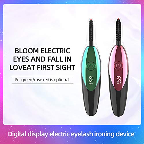 TECNOVIQ Heated Eyelash Curler, Rechargeable Lash Styler with 2 Heat Settings, Quick 24H Long-Lasting Curl, Portable Makeup Tool 4