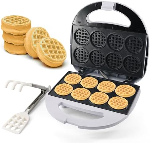 StarBlue - Mini m&aacute;quina para hacer gofres con pinzas para gofres,...