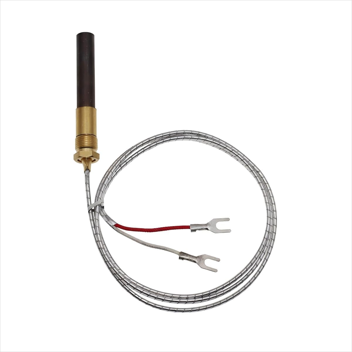 long term 5 Pcs 24" Aluminum 750mv Thermopile Generator for Fireplace Thermopile Replacement Fireplace&Stove Accessories,Fire Gas Stoves Heat&Glo Gas Stoves Oven Water Heater&Frying Furnace