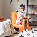 Big Joe Video Lounger Bean Bag Chair, Tangerine Smartmax, 2 feet - Image 2