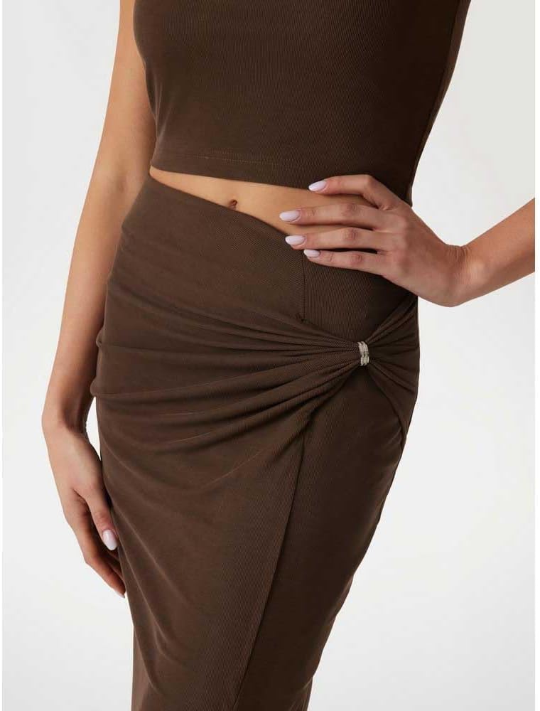 GUESS Women's Eco Aimee Jewel Drap Skirt