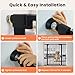 Mumeasy 4 Pack Baby Gate Wall Protector, Pressure Mounted Baby Gate Extension Kit, Safety Gates Extender Wall Cups, Baby Gates Wall Guard for Protect Walls & Doorways from Pet & Dog Gates, Black