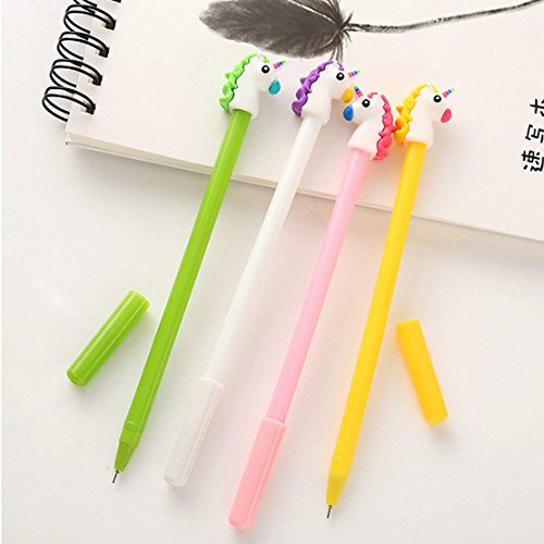 Win-Market Cute Kawaii Cartoon Donkey Head Ballpoint Black Ink Gel Pen Cute Kids Party Gift (8Pcs) #TOP1