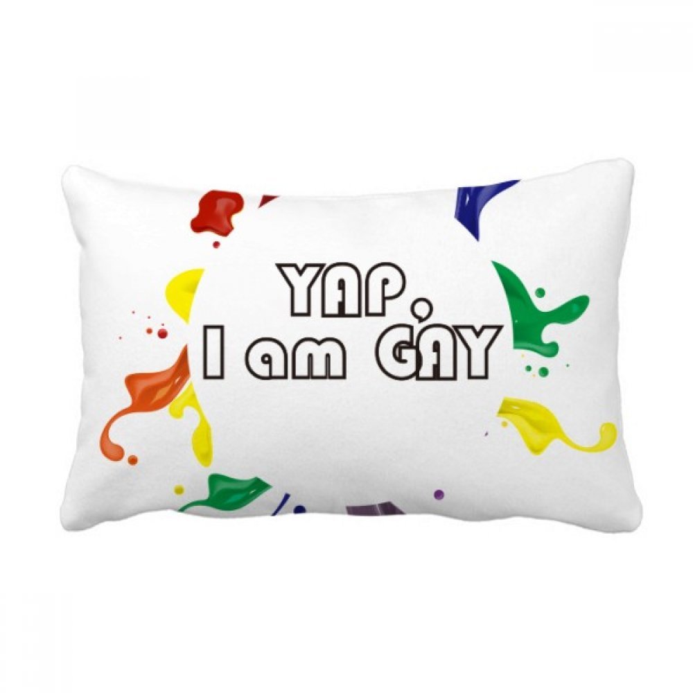 Oreiller lombaire LGBT multicolore pour embellir votre canapé de salon