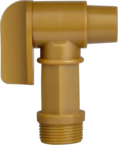 Miniatura 6 de PowGrow Espiga de plástico, espita NPT de 34 pulgadas para bidones de plástico de 5, 6 galones, material de polietileno duradero, grifo de barril de