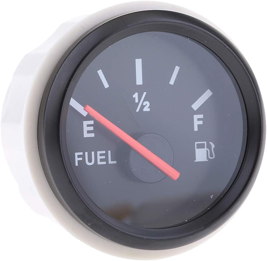 P Prettyia 全3色 汎用 船 52mm 燃料レベル計 燃料計 車 燃料ゲージ