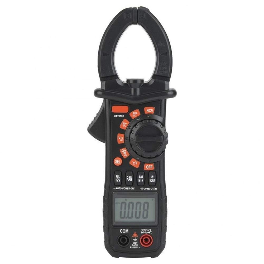 Multimetr UA2018B Black Handheld Cyfrowy Miernik zaciskowy DC/AC Napięcie pomiarowe Digital Profesjonalne Do laboratorium