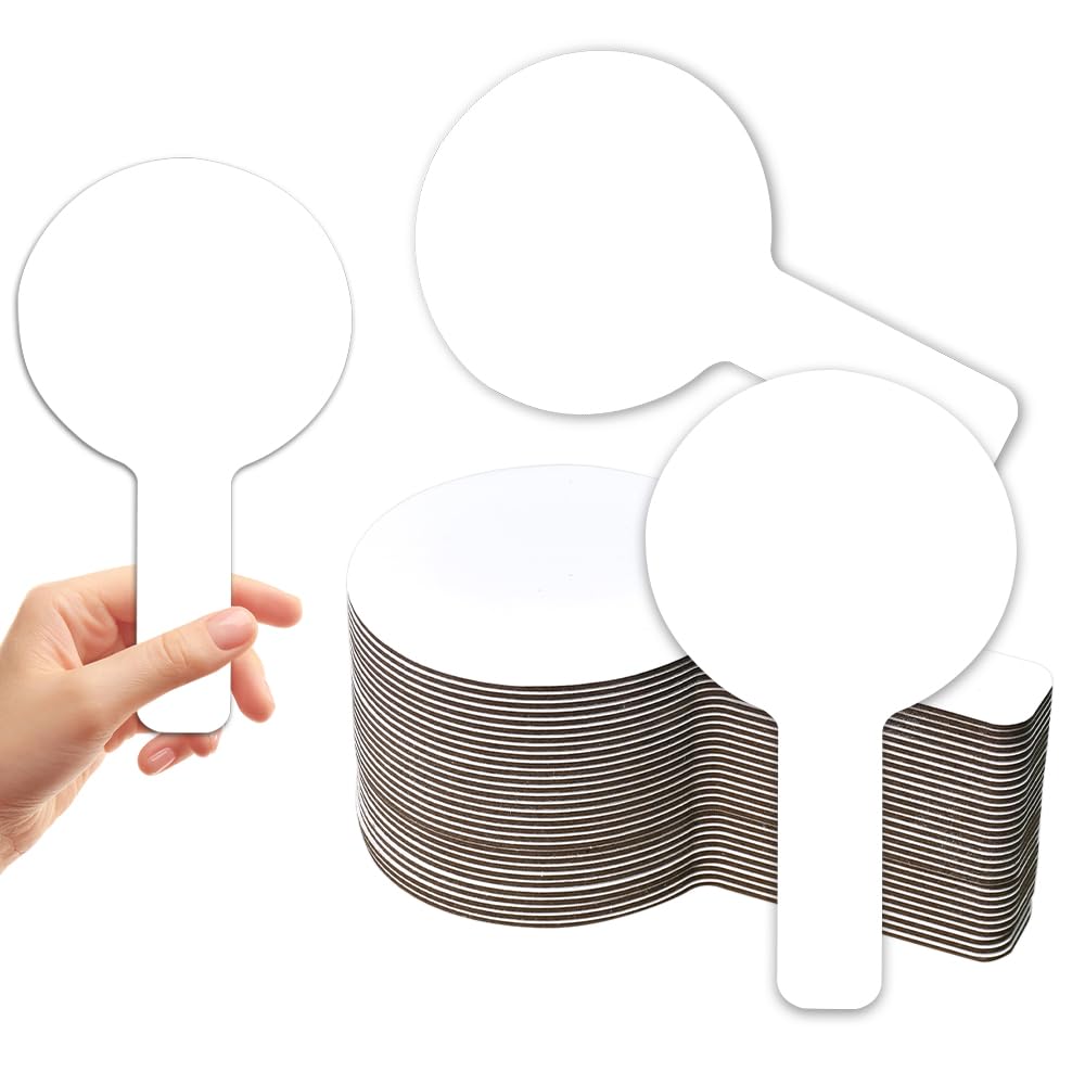 30 Pièces Panneau de Notation Tableau Blanc Effaçable à Sec 23 * 13cm Petit Tableau Blanc de Vote Double Face pour Étudiants, Enseignement, Bureau, Réunions