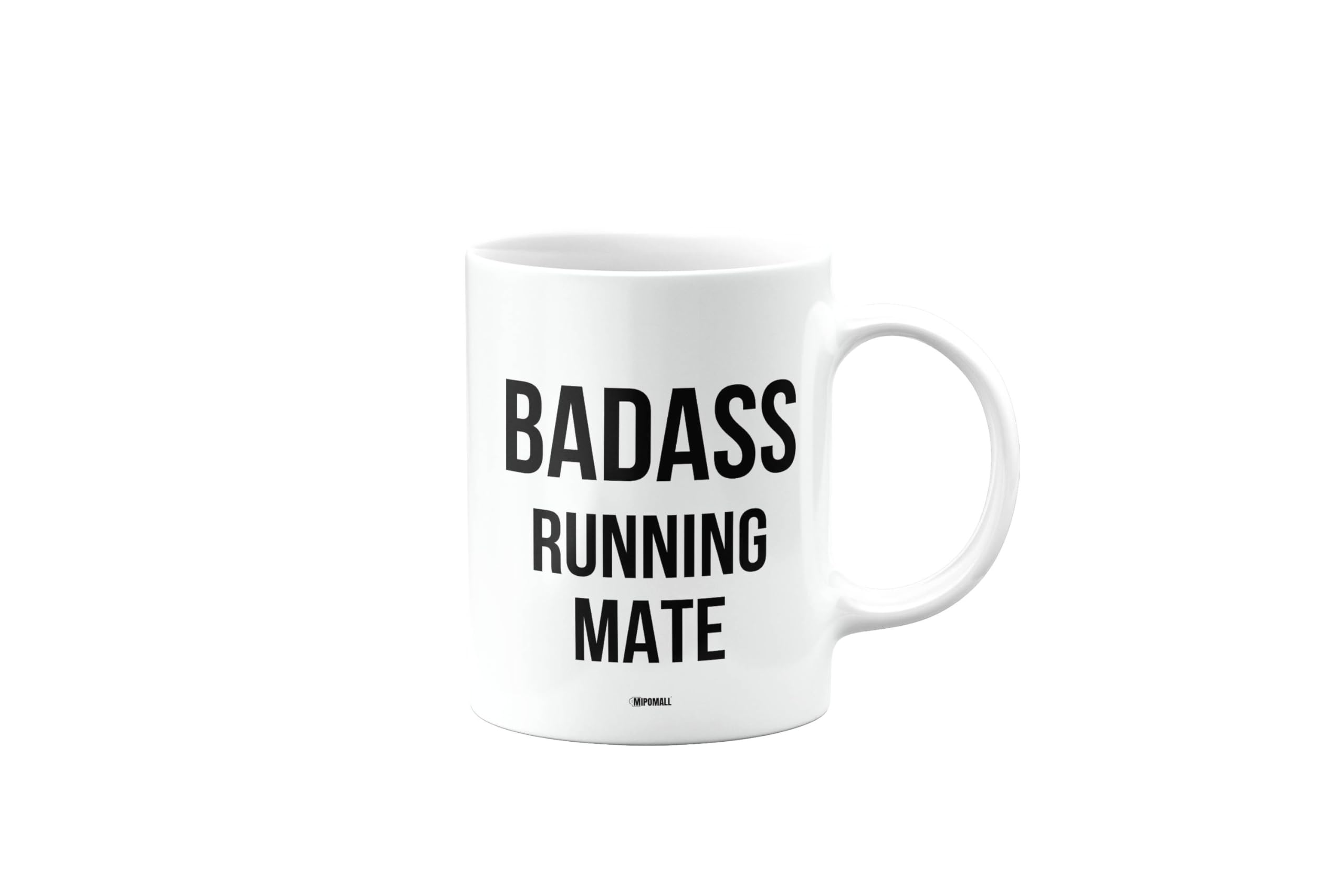 Badass Running Mate Mug, Funny Gifts, Joke, Silly, Gag Present, Birthday Cup, Secret Santa, Present for Christmas, mm-CA_223_142