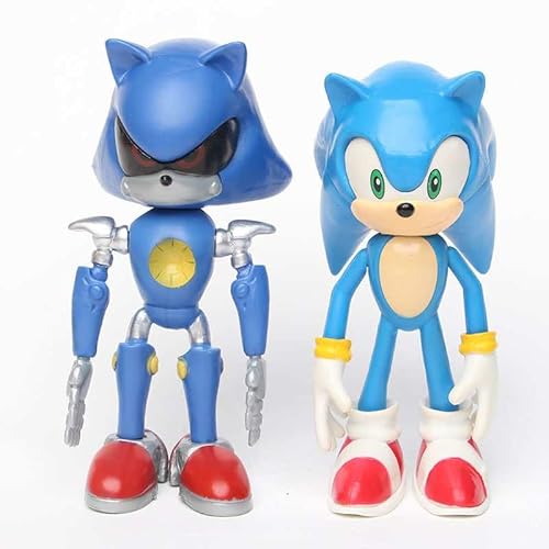 Vooli Sonic Action Figures Toys,4.8'' Tall With Movable Joint Playsets Toys, Perfect Kids Gifts (Pack Of 5) #TOP6