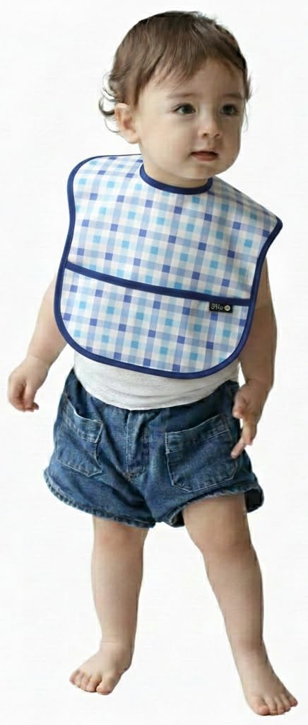Plie Waterproof Bibs for Girl or Boy, SuperBib Baby and Toddler for 6-24 Months, Essential Must Have for Eating image 3