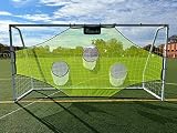 Vallerta® Skill-Shot Professional Soccer Shooting Practice Target Net & Rebounder. 7 Zone, Colored F