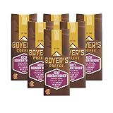 Boyer's Coffee Rocky Mountain Thunder Coffee, Dark Roast, Whole Bean, 6-Pack, 12oz Bags