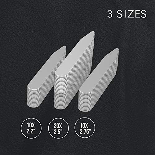 Quality Stays Metal Collar Stays for Men Set of 40 Dress