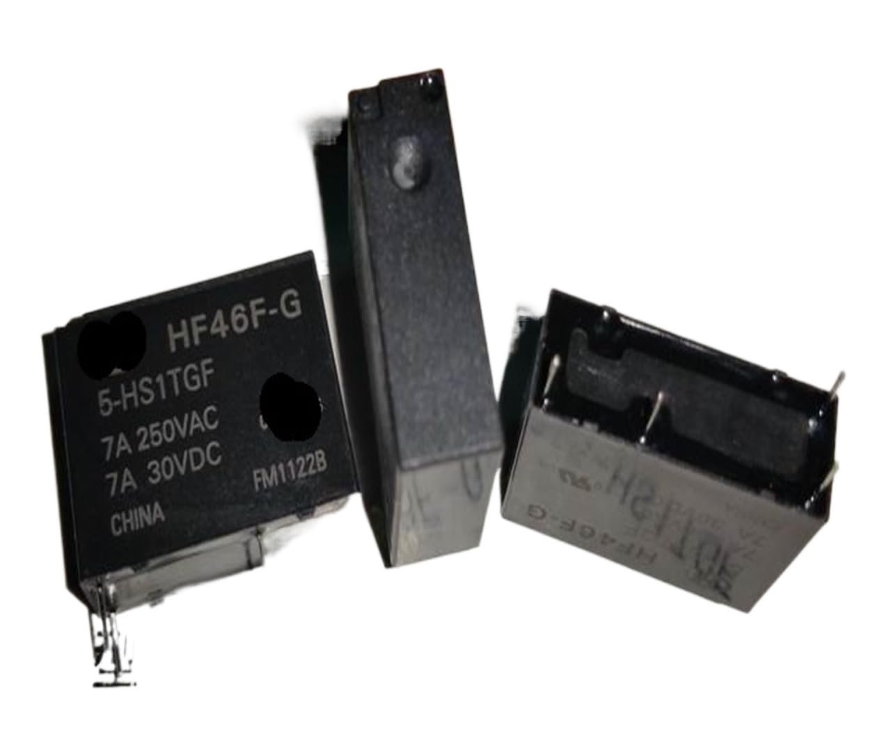 Relé de 4 pines HF46F-G 5-HS1TGF de 5V y 7A para circuitos electrónicos 2