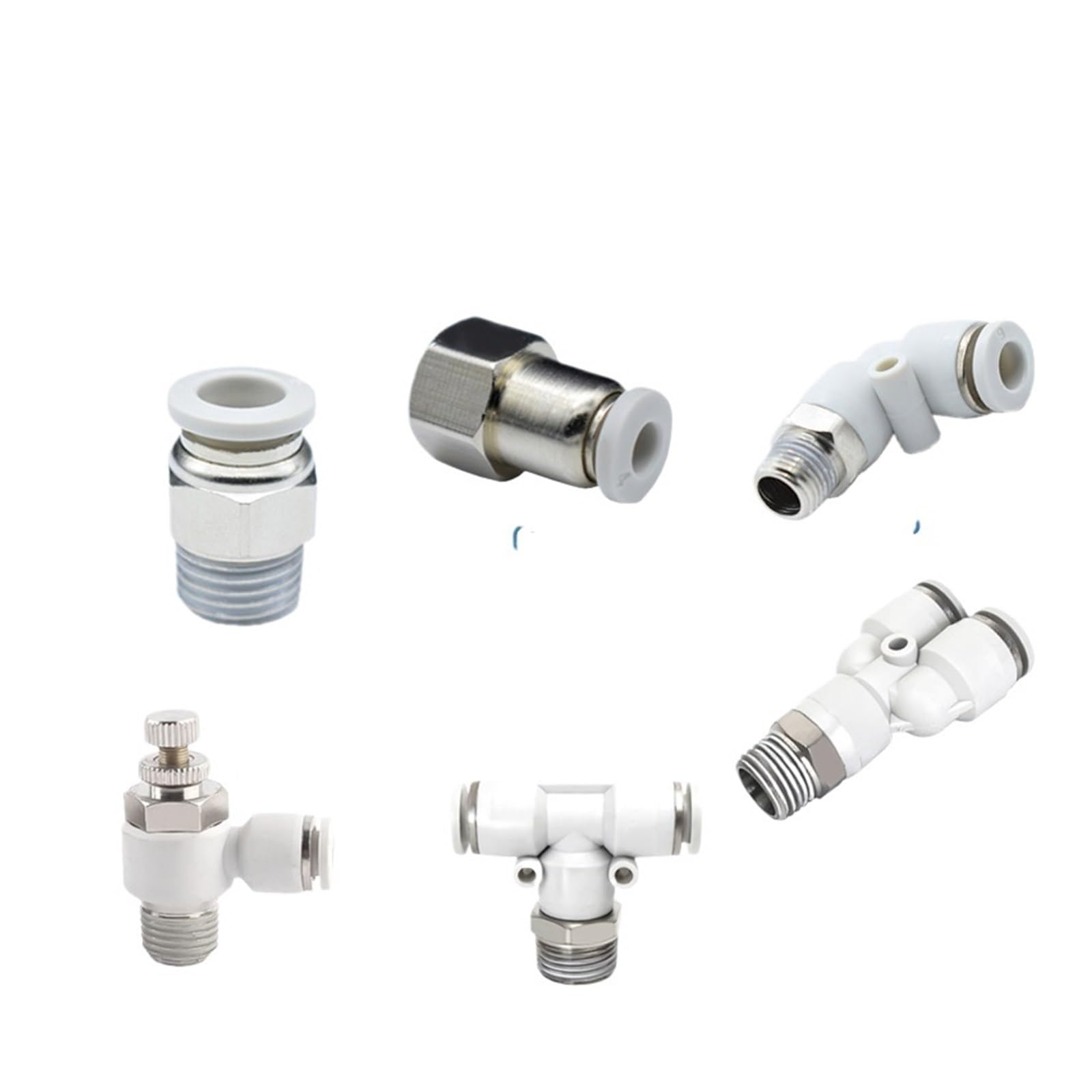 AARTERZZA 10PCS PC/PCF/PL/SL/PB/PX High White Type Air Hose Rapidities Pipe Quick Release Pneumatic Fitting 1/4 1/8 3/8 1/2(8-04,PC) Pipe Fitting