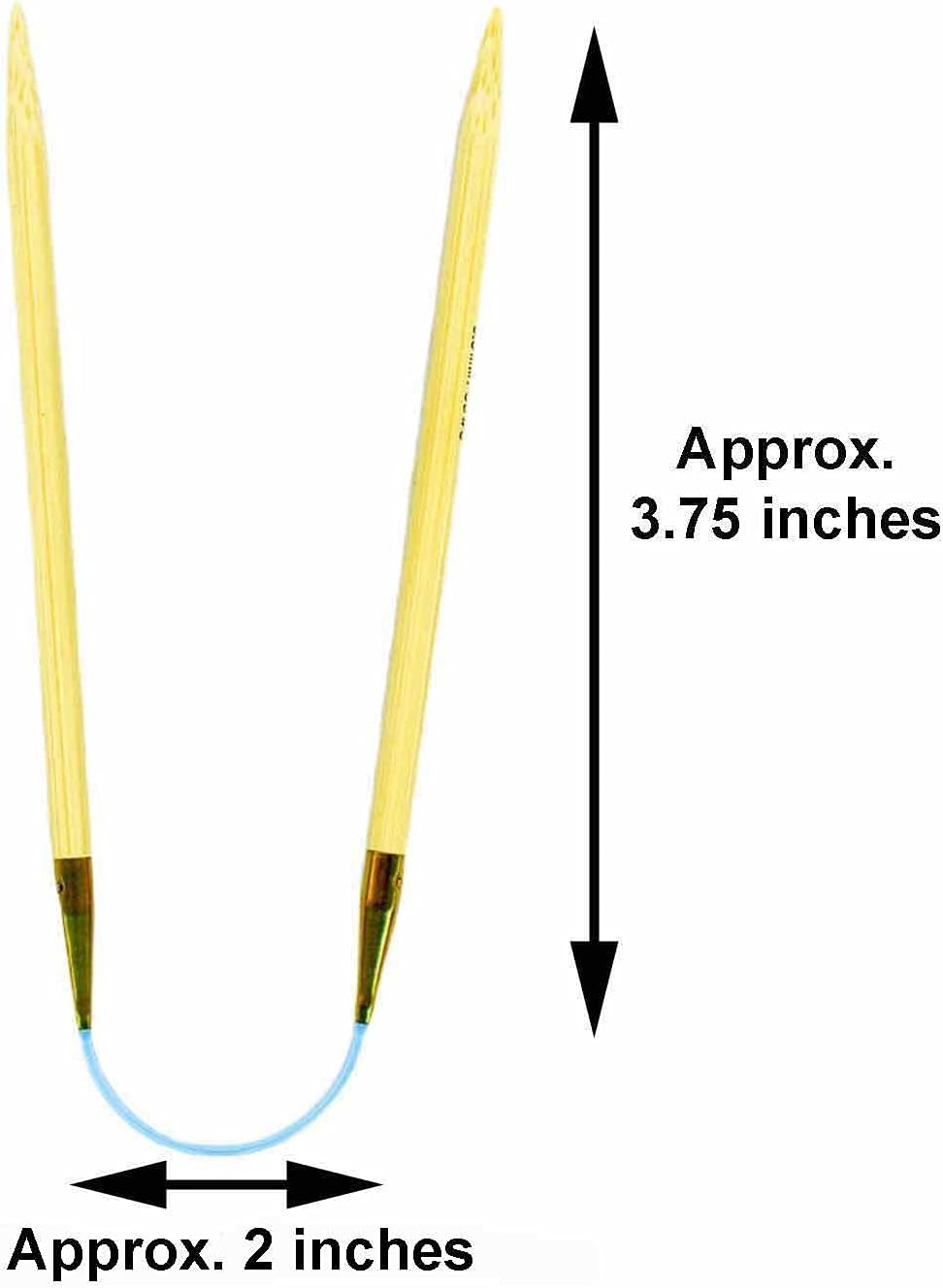 addi FlexiFlips Bamboo 9.5 inch (24cm) (Set of 3) US 07 (4.5mm) DPN Double Pointed Knitting Needle, Lightweight, Standard Tips, Smooth Joins, Blue Pliable Cord with 10 Colorful Stitch Markers