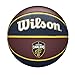 Wilson Pallone da Basket NBA TEAM TRIBUTE BSKT, Utilizzo Outdoor, Gomma, Misura 7, Rosso Scuro/Blu Scuro (Cleveland Cavaliers)