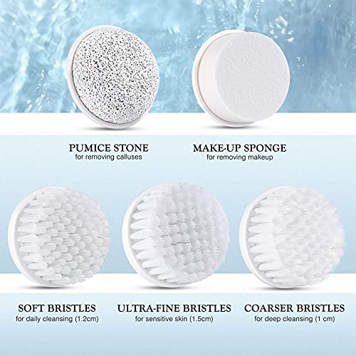 Only Compatible With Coslus 7In1 Jbk-D Face Cleansing Brush Replacement Heads 5 Pcs #TOP2