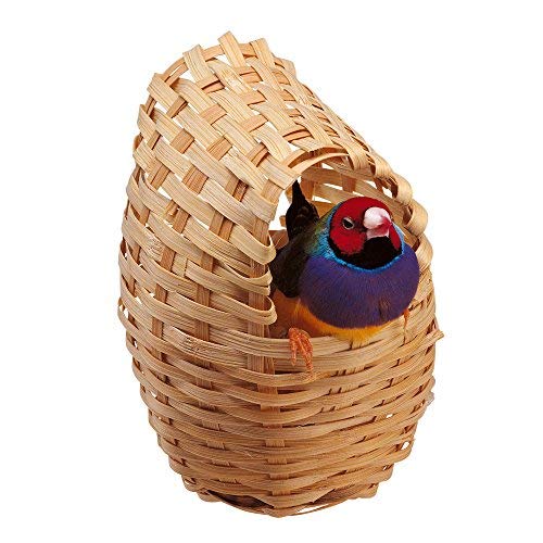 Sage Square Natural Hook Hanging Bamboo Breeding Nest for Small Bird (Budgerigar, Budgeri Finch) (B07L6PQSTD) Amazon Price History, Amazon Price Tracker