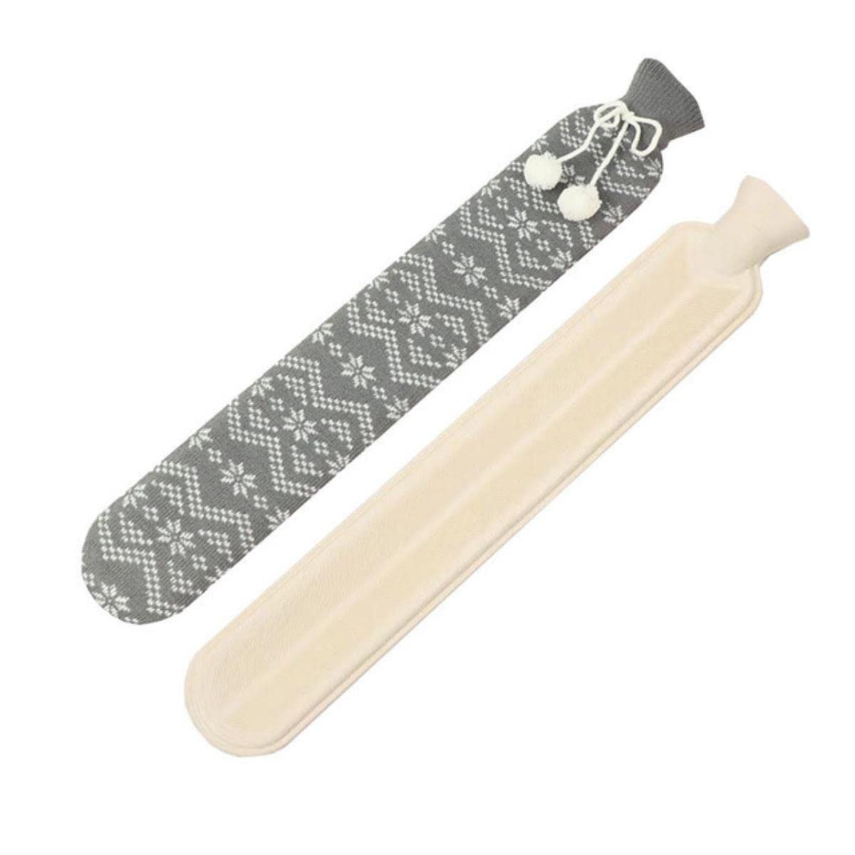 Lange Wärmflasche mit weichem Bezug für Schulter, Rücken, Beine, Taille, kalte Verwendung, 1 l, Halswasserbeutel, Winter, warmes Bett, Geschenk für Frauen, China