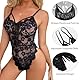 Satohom Weihnachten Sexy Body Dessous Damen Babydoll Body Damen Sexy Spitze Unterwäsche Teddy Bodysuit Spitze Reizwäche Damen Dessous Transparent Babydoll Negligee Damen Sexy Erotische Dessous Set