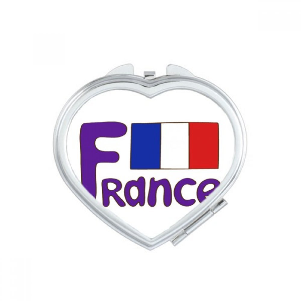 Miroir de poche France mignon cadeau souvenir original fait main