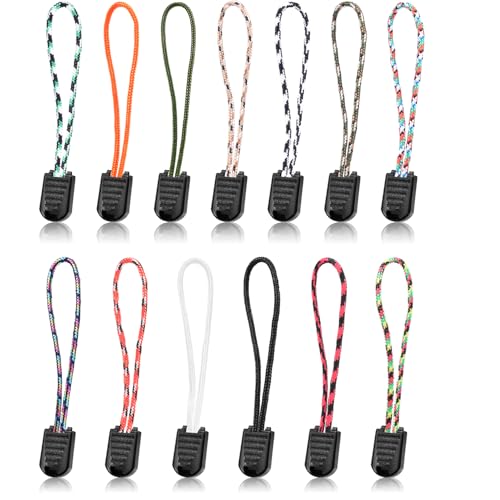 10 Pack Backpack Replacement Zipper Pulls Black