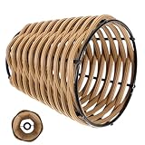 Abat-jour en bambou : léger, taille compacte, facile à installer, très gain de temps et d'efforts, vous pouvez donc l'utiliser facilement.